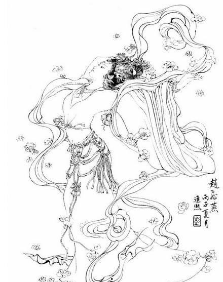 古代明星简笔画步骤,穿越时空的艺术之旅