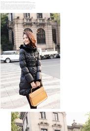 网红夜晚亮光羽绒服女